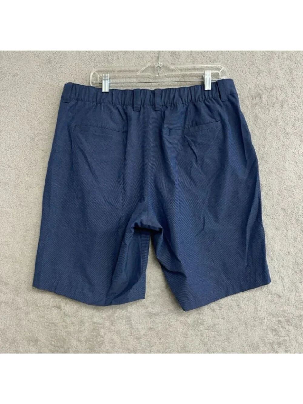 NWT Banana Republic Men's 36 Navy Blue Stretch Shorts Flat Front Casual J1975